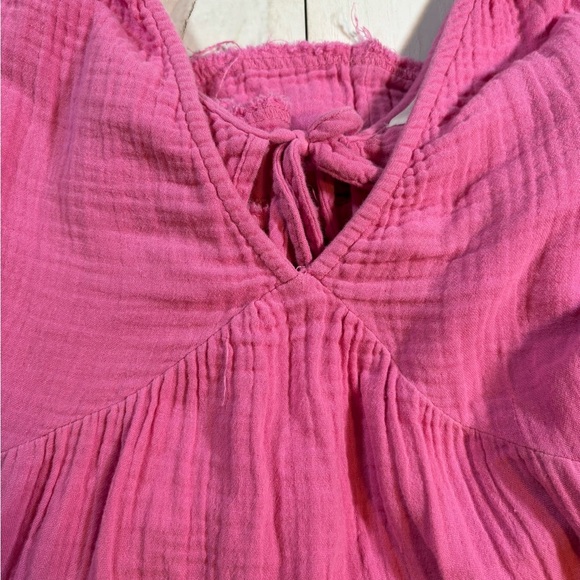 Aerie Pink "Lip Gloss" Pool to Party Cover Up Dress Size M - Picture 3 of 6